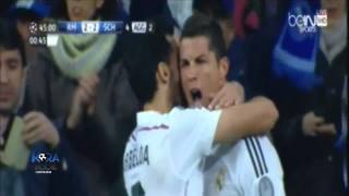 شاهد أهداف مباراة ريال مدريد 3 4 شالكة 10  3  2015 عصام الشوالي