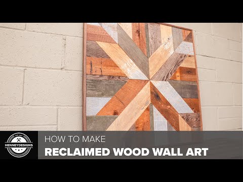 DIY Reclaimed Wood Wall Art // Woodworking DIY Reclaimed Wood Wall Art // Woodworking
