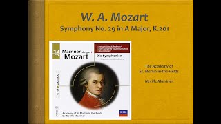 Mozart, Symphony 29, k.201 - Video Score - ASMF, Marriner