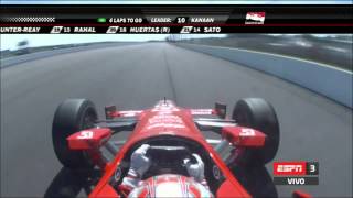 Últimas vueltas de Pocono 500 - IndyCar 2014