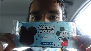 【アメリカのアイス】ディズニー ミッキーマウス アイスバー バニラ味!