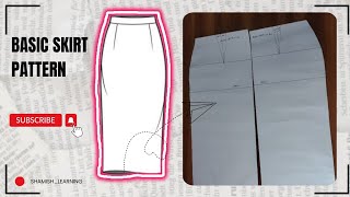 How to Draft a Basic Skirt Block Pattern – Step-by-Step Tutoria | Pattern Making