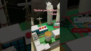 Nuclear power plant model #shorts #diy #school project_ NakulSahuArt