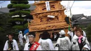 西条祭り2010　石岡祭礼 道中　久保組編