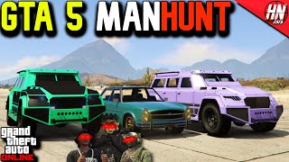 GTA 5 ManHunt! GLENDALE VS 2 NIGHTSHARKS! ft. @gtanpc @twingo.mp4​