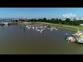 marina emden outer harbor yachthafen emden außenhafen germany 2019.07 aerial video