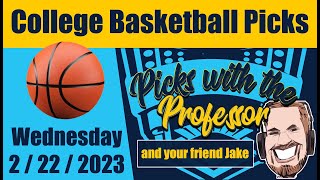 CBB Wed 2/22/2023 NCAA College Basketball Betting ATS Picks/Predictions (Wednesday, Feb 22nd, 2023)