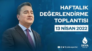 Genel Başkanımız Ali Babacan'ın Haftalık Değerlendirme Toplantısı