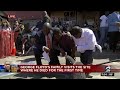 George Floyd's family visits the site where he died for the first time