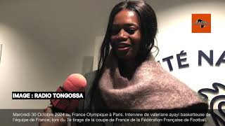 Mercredi 30 Octobre 2024 au France Olympique à Paris. Interview de valeriane ayayi