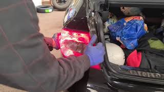 how to remove rear left taillight on Skoda Superb 2013