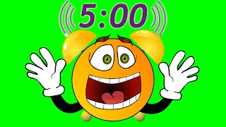 5 Minute Timer - Loud Alarm Clock Sound!