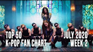 [Top 50] K-Pop Songs Chart - (July 2020) Week 2 Fan Chart