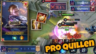 Quillen Jungle Pro Gameplay | Best Stealth Assassin killer | Arena Of Valor | AoV | RoV