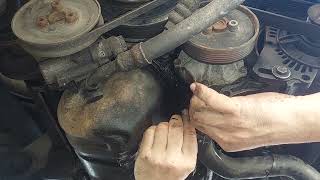 Thermostat Change At Home On A Volkswagen T4 Multivan 1.9 Diesel Engine