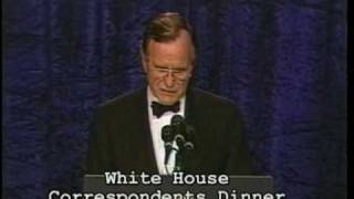 Jim Morris/Prez GHWB: White House Correspondents Dinner