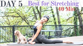 Day 5: Best Easy Stretching Full Total Body | 28-Day #SocialDistancing Pilates Challenge