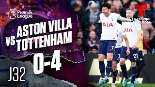 Highlights & Goals | Aston Villa vs. Tottenham 0-4 | Premier League | Telemundo Deportes