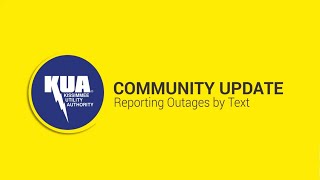Text "OUT" to report a power outage
