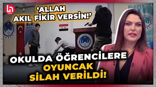 Konya'da Arapça Günü etkinliğinde öğrencilere oyuncak silah verildi! Ece Üner'den sert tepki!