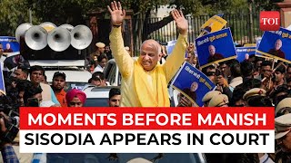 Watch: Moments before Manish Sisodia produced in court, CBI seeks 5 days custody