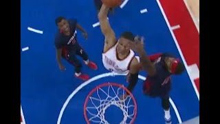 Russell Westbrook dunk: Thunder at Pistons