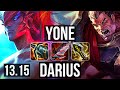 YONE vs DARIUS (TOP) | Quadra, 66% winrate, 11/3/11 | NA Challenger | 13.15