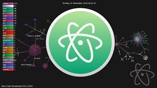 ATOM EDITOR HISTORY 2011-NOW GIT VISUALIZATION (GOURCE) 🎵 WITH MUSIC 🎵