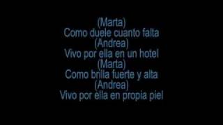 Andrea Bocelli & Marta Sanchez - Vivo por ella (lyrics)