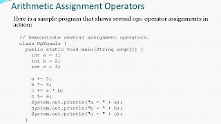 Arithmetic Operators - Java ( Basic, Modulus, Assignment, Increment, Decrement)
