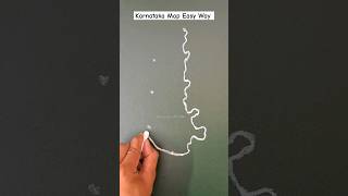 karnataka map | karnataka map drawing | how to draw karnataka map | how to draw karnataka map easily