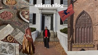 a november day in salem 🎃 coffee shops, the witch house, vegan food