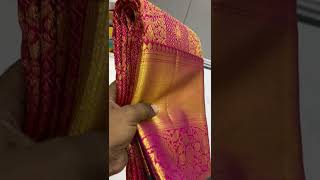 Bridal Pure Kanchipuram handloom silk sarees 14000/-#shorts