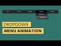 CSS Dropdown Menu Hover Animation