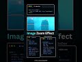 Image Zoom Hover Effect using HTML & CSS #html #css #hoverEffect