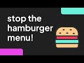 Forget The Hamburger Menu, Use A Horizontal Scrolling Menu!