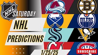 NHL Picks \u0026 Predictions Today 1/25/25 | NHL Picks Today 1/25/25 | Best NHL Bets