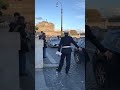 dramatic italian traffic cop rome italy