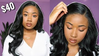 $40 FAKE A FRONTAL! | Outre Melted Hairline Harper | HD Lace Front Synthetic Wig