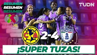 Resumen y goles | América 2-4 Pachuca | Liga Mx Femenil-CL2024 J16  | TUDN