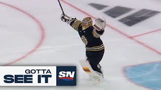 GOTTA SEE IT : David Pastrnak Downs Maple Leafs With OT Marker In Game 7