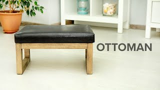📌 How To Make A Soft Ottoman Out Of Leather And Wood