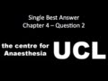 Single Best Answer: Chapter 4 - Question 2