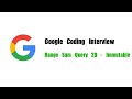 Google Coding Interview Question | Leetcode 304 | Range Sum Query 2D - Immutable