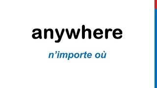 Cours d'anglais 60 - Adverbes de lieu en anglais Here There Somewhere Everywhere Elsewhere Nowhere