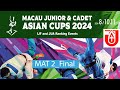 Day-2(Final) Mat 2 : MACAU Juniors Asian Cups 2024