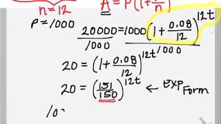 Compound Interest: Solving for time