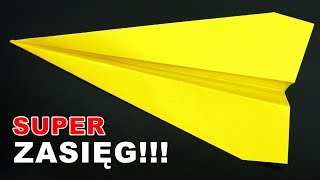 Samolot z papieru bardzo daleko latający samolot z papieru!!! | DUŻY ZASIĘG!Best paper plane!