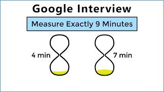 Can You Solve Google's 2 Hourglass Interview Question?