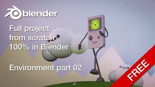 BLENDER Simple environment - THE GAMEBOY PROJECT PART 14